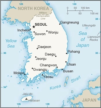 Muslim Friendly Travel Map of South Korea